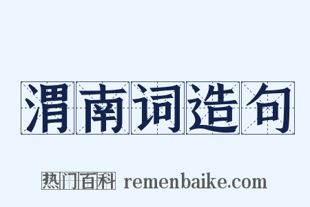 渭南词造句是什么意思的图片